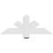 Ekena Millwork Kennewick Architectural Grade PVC Gable Bracket, 36"W x 13 1/2"H x 4"D x 4"F, 9/12 Pitch GBP036X14X0404KEN00 - alternate 4